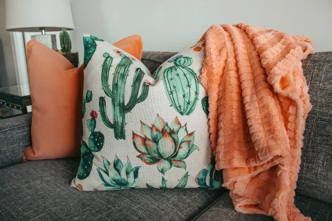 Blanket comfort couch pillow